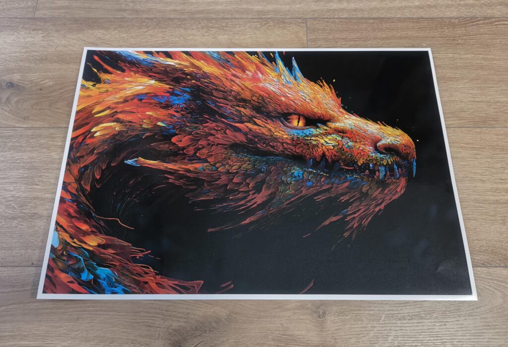 Fantasy DRAGON LAPTOP SKIN Decal Sticker, Fire Dragon Macbook Skin, Dragon on Black Background Laptop Skin Decal, Office gift – Custom Size