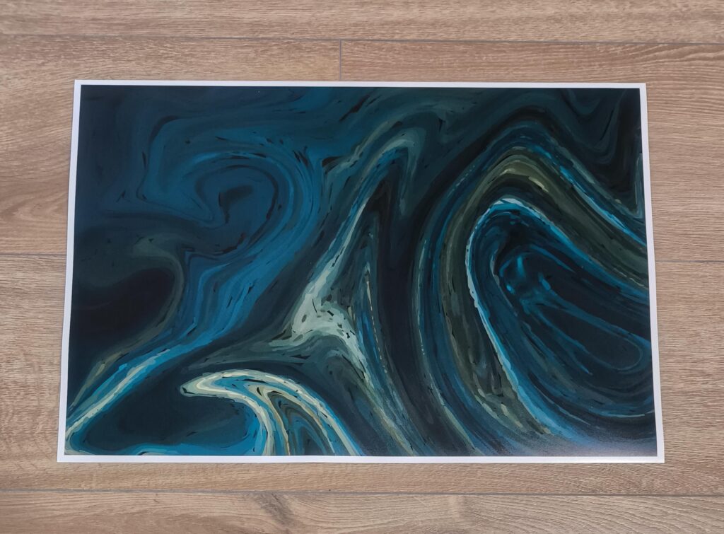Dark Green MARBLE Ink LAPTOP SKIN Decal Sticker, Green Marble Abstract Laptop Skin Decal – Custom Size